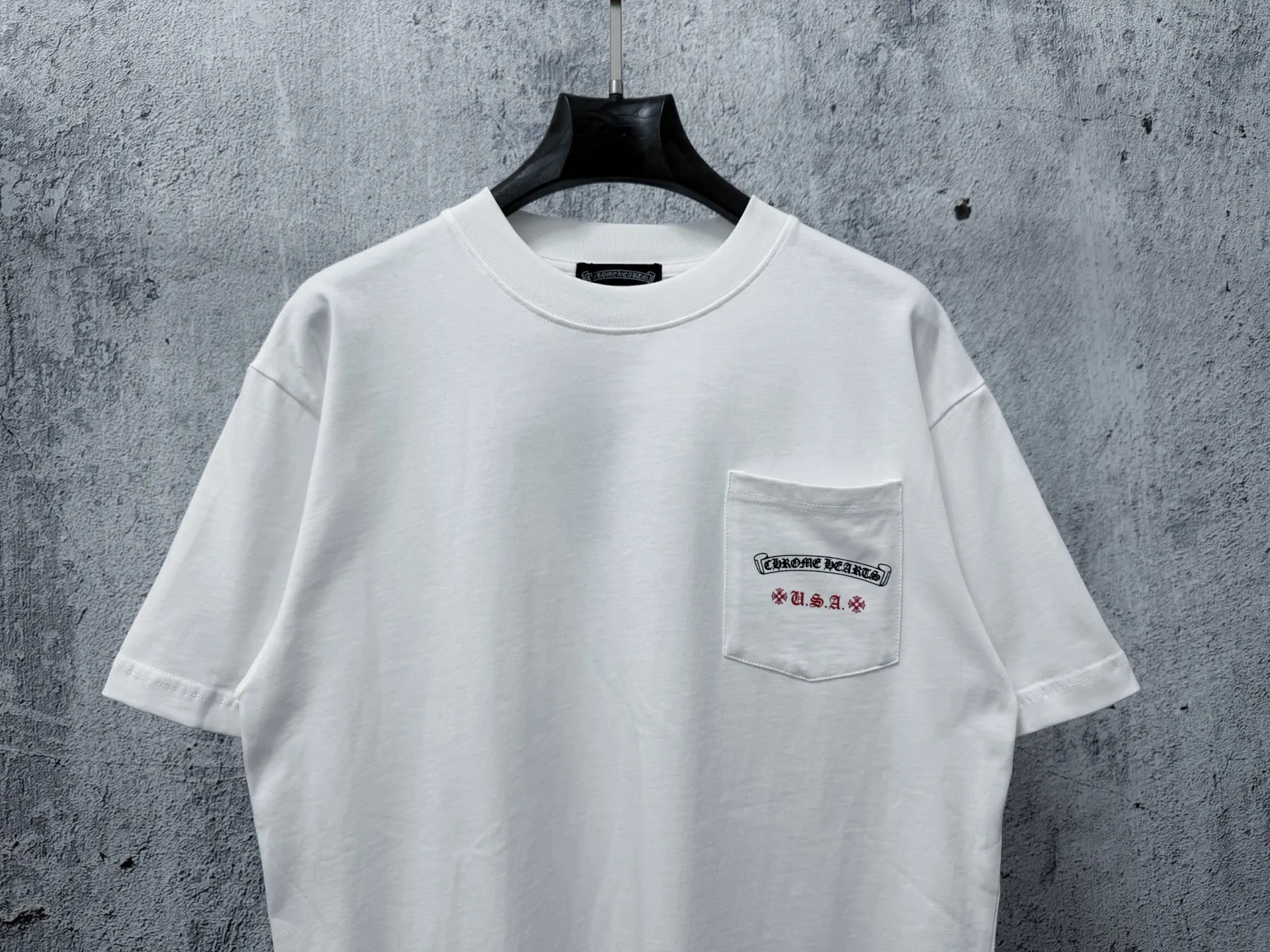 【Chrome Hearts】 25ss T Same Style T Versatile : White Black Size：S-XL